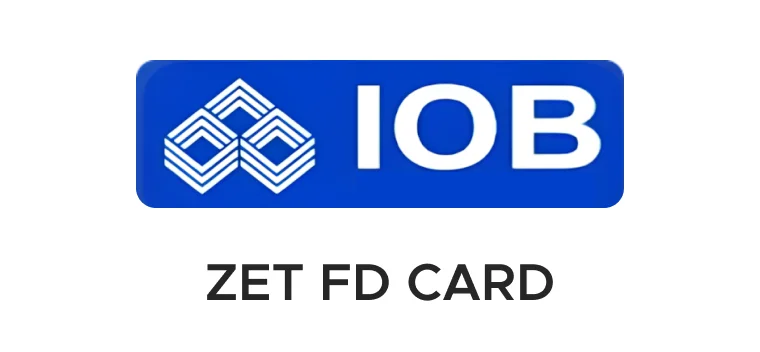 IOB Zet FD Credit Card cashback